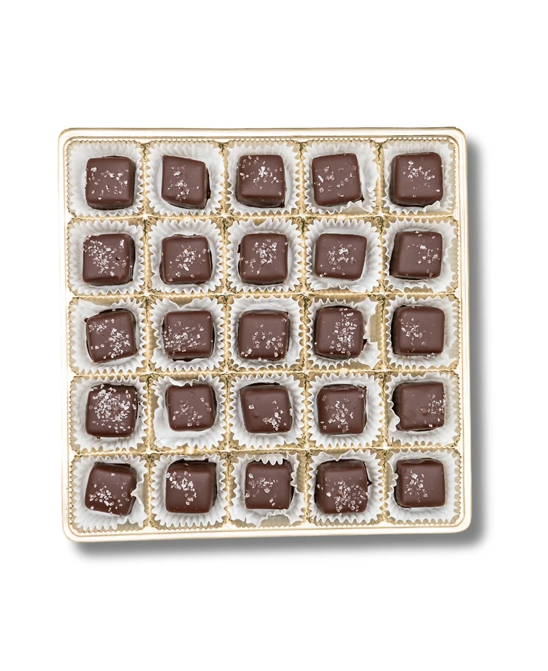 Bixby Chocolate Milk & Dark Chocolate Sea Salted Caramels, 25 Pieces