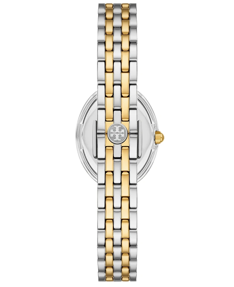 Tory Burch Women's The Oval Two-Tone Stainless Steel Bracelet Watch 28mm
