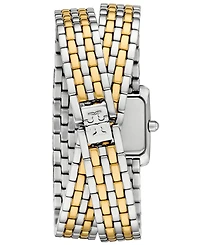 Tory Burch Women's The Eleanor Two-Tone Stainless Steel Double Wrap Bracelet Watch 20mm