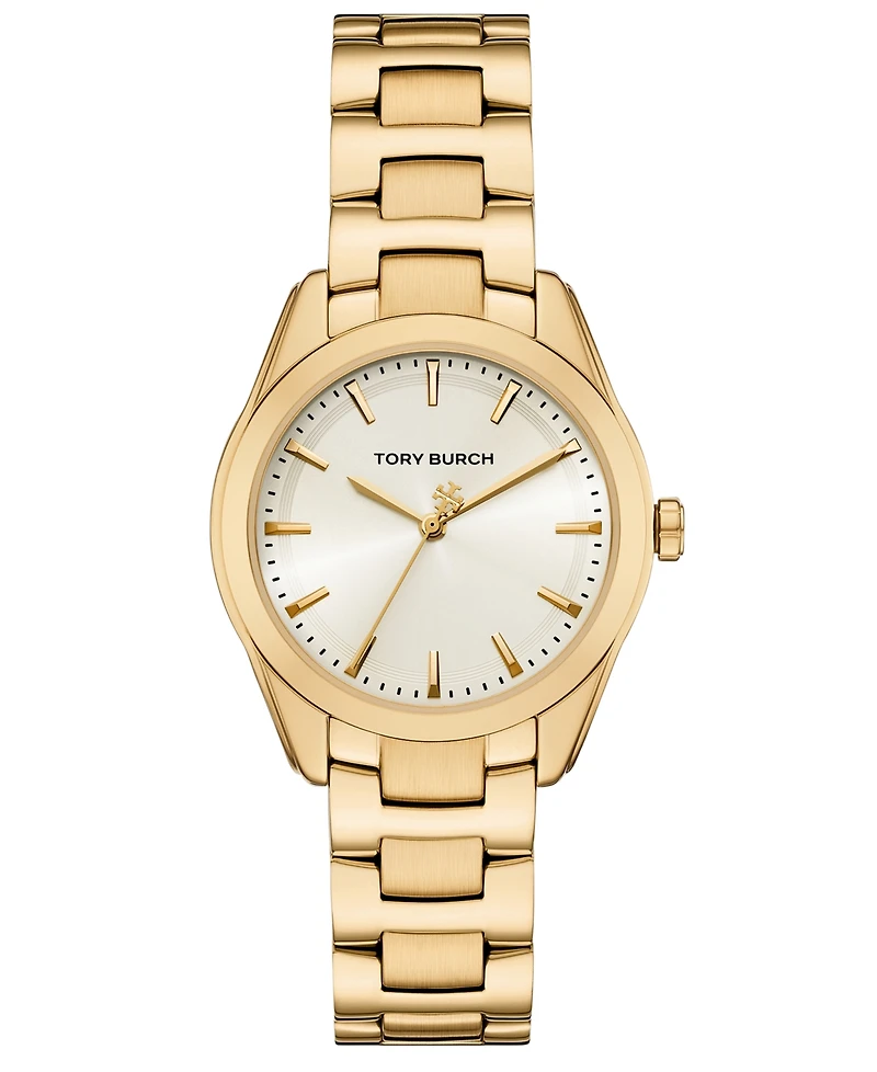 Tory Burch Women's The Miller Gold-Tone Stainless Steel Bracelet Watch 34mm