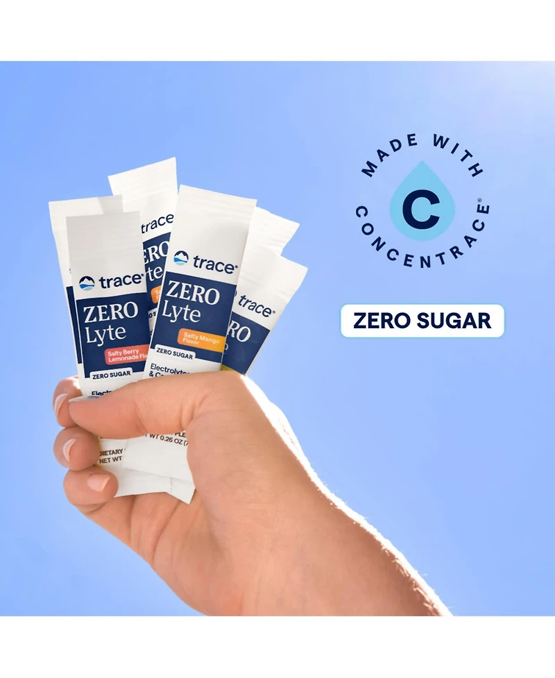 Trace Minerals ZeroLyte - Drink Mix Powder Supports Hydration & Energy - Aids Healthy Nerve & Muscle Function