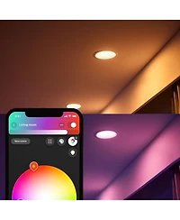 Philips Hue White and Color Ambiance Bluetooth 5/6" High Lumen Recessed Downlight
