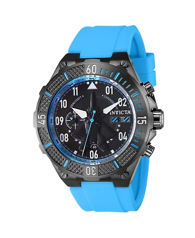 Invicta Men's Aviator Quartz Multifunction Black Dial Watch