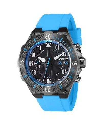 Invicta Mens Aviator Quartz Multifunction Black Dial Watch