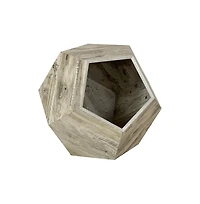 Aostirmotor 25.98 in W. White and Oak Modern Pet Furniture Cat Carrier Sofa Side Table