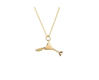 Little Sky Stone 14K Gold Plated Martini Charm Necklace
