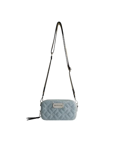 True Religion Studded Denim Camera Bag