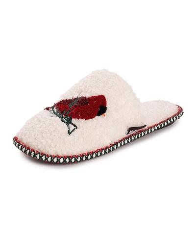 Muk Luks Women's Novelty Punch Needle Snowman