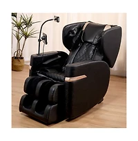 Maison Boucle Full Body Faux Leather Massage Chair with Foot Rollers, Heat & Zero Gravity for Home Relaxation-Maison Boucle