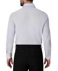 Victor Emmanuel Men's Geometric Print Spread Collar Dress Shirt