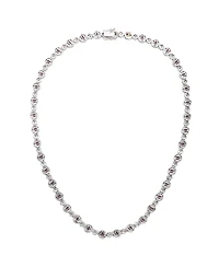Suzy Levian New York Suzy Levian Sterling Silver Sapphire & Created White Sapphire Tennis Necklace