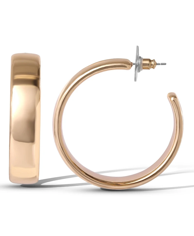Jessica Simpson Textured Half Hoop Earrings