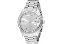 Invicta Men's 48759 Elite Diamond Quartz 3 Hand Silver Dial Watch