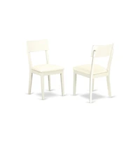 East West Furniture 5 Piece Dining Room Set Consists of 1 Drop Leaves Dining Table and 4 Linen White Faux Leather Dining Chair with Ladder Back