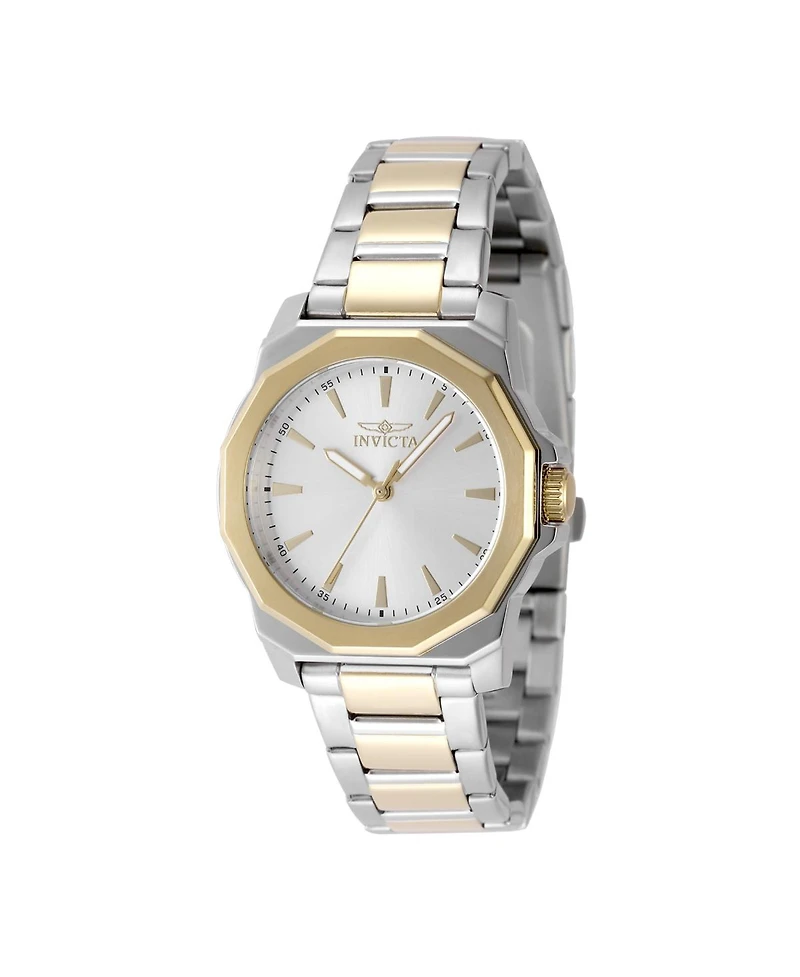Invicta Women's 49088 Speedway Quartz 3 Hand Silver Dial Watch