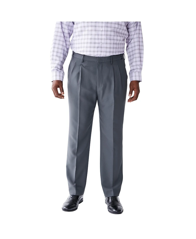 KingSize Big & Tall Easy Movement Pleat-Front Expandable Dress Pants