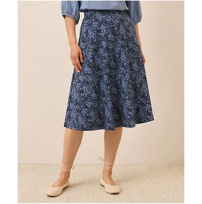 Pact Women's Fit & Flare Midi Skirt