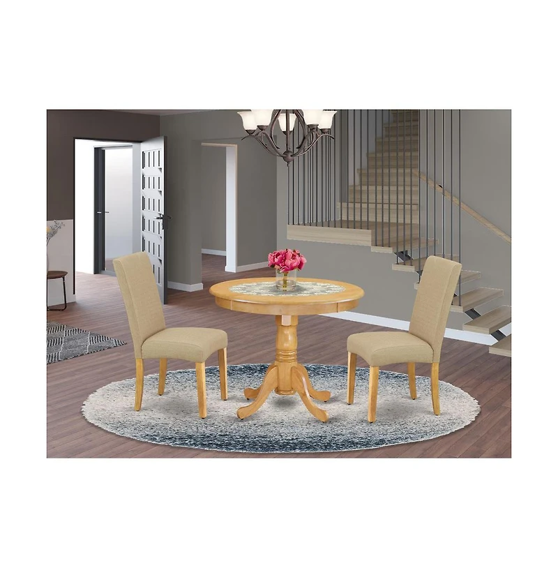 East West Furniture Dining Room Set Oak