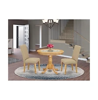 East West Furniture Dining Room Set Oak