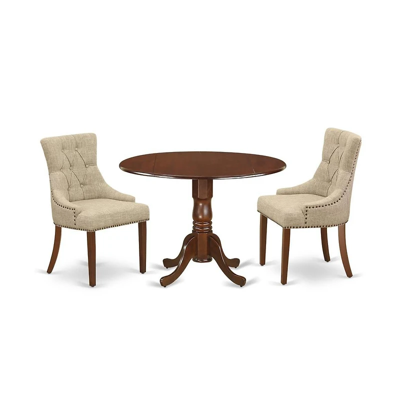 East West Furniture Dining Room Set Mahogany