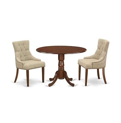 East West Furniture Dining Room Set Mahogany