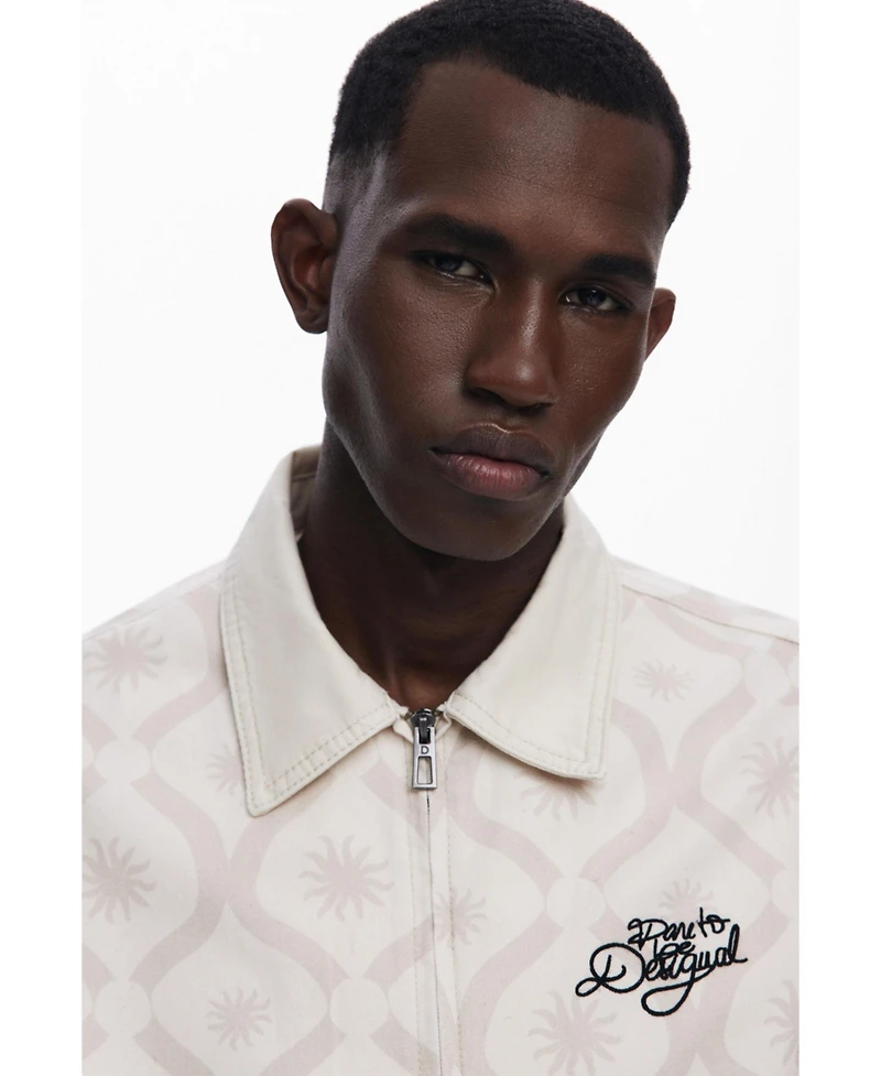 Desigual Men's Jacket with sun borders