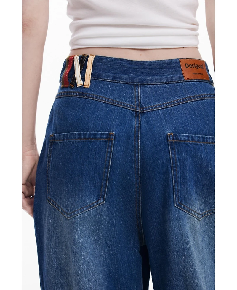 Desigual Women's Baggy wrap-style jeans