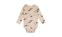 Gerber Baby Boys' 5-Pack Long Sleeve Bodysuits, Grey Heather, 12 Months