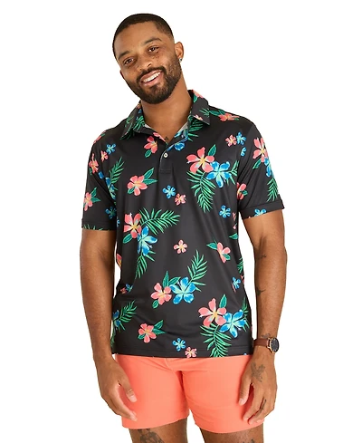 Chubbies Men's The Electric Flowers Performance Polo Shirt