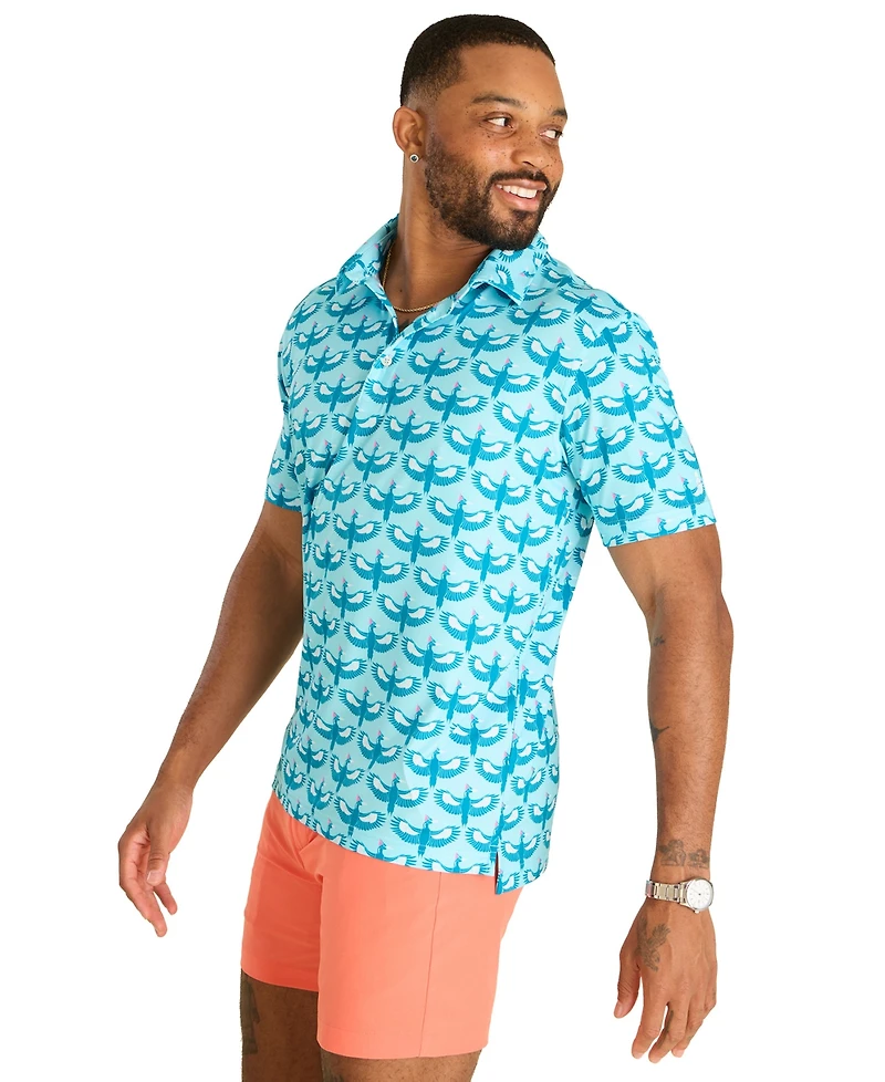 Chubbies Men's The Birds Of A Feather Performance Polo Shirt