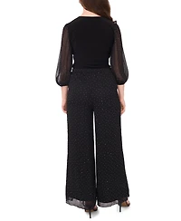 Msk Petite Combo Palazzo Pants