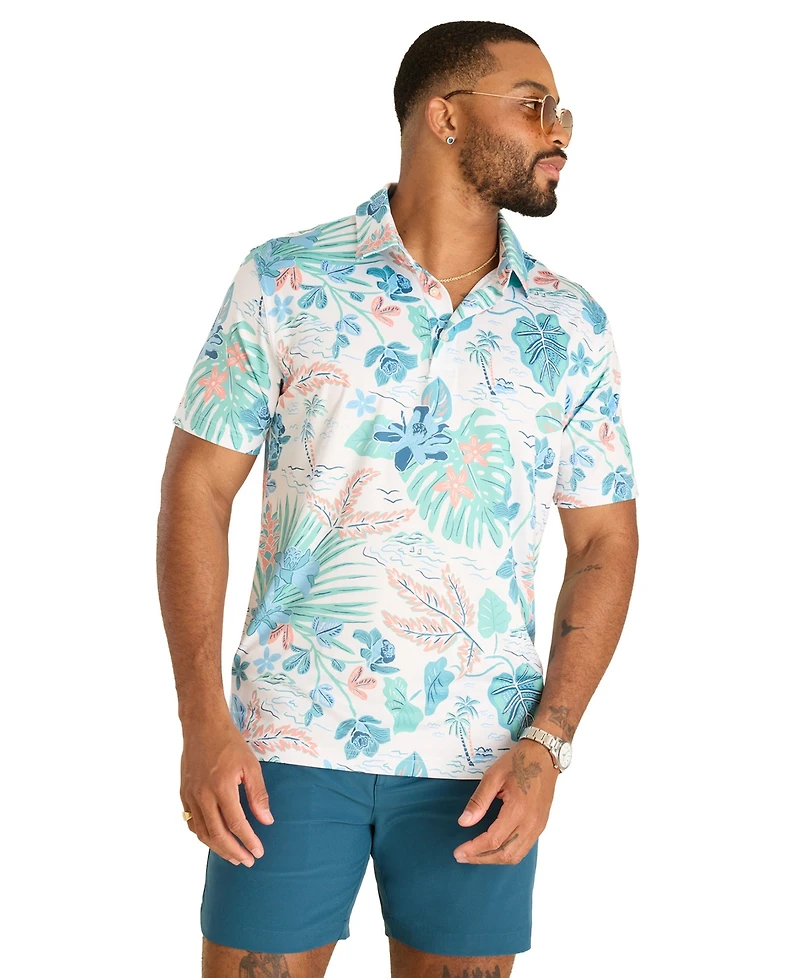 Chubbies Men's The Brush and Shrub Performance Polo Shirt