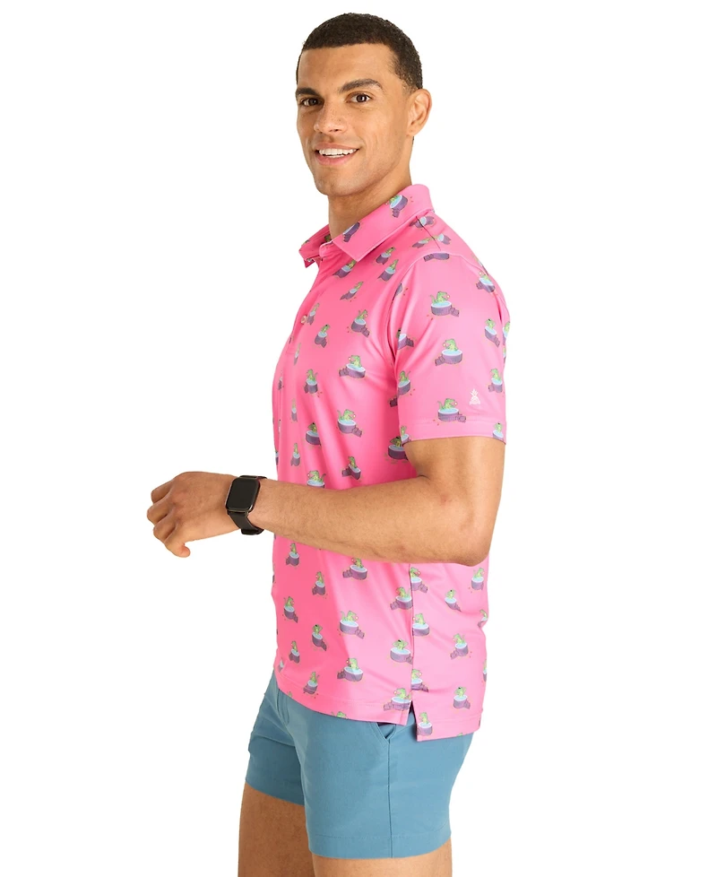 Chubbies Men's The Do It Later Gator Performance Polo Shirt