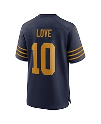 Nike Men's Jordan Love Navy Green Bay Packers The 1923 Classic Game Jersey