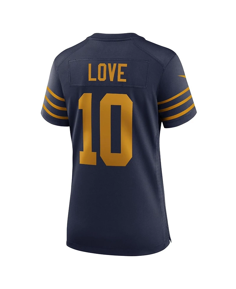 Nike Women's Jordan Love Navy Green Bay Packers The 1923 Classic Game Jersey