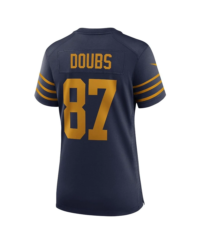 Nike Women's Romeo Doubs Navy Green Bay Packers The 1923 Classic Game Jersey