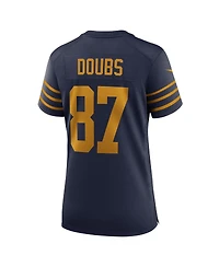 Nike Women's Romeo Doubs Navy Green Bay Packers The 1923 Classic Game Jersey