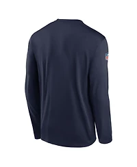 Nike Men's Navy Green Bay Packers The 1923 Classic Sideline Logo Dri-fit Long Sleeve Legend T-Shirt