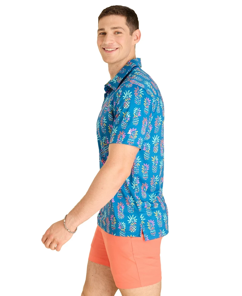 Chubbies Men's The Pineapple Sketch Performance Polo Shirt