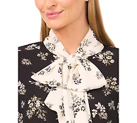 CeCe Women's V-Neck Long Sleeve Top