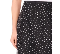 CeCe Women's Ruffle Tier A-Line Midi Skirt