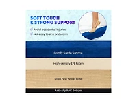 Akiudex 9FT Foldable Gymnastics Balance Beam with Foam Padding and Wood Base