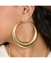 Jessica Simpson Bold Crescent Hoop Earrings