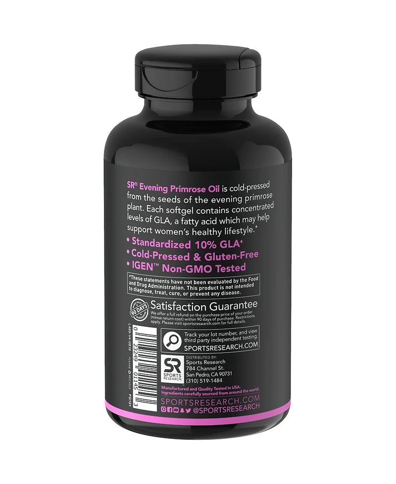 Sports Research Evening Primrose 1 300 mg