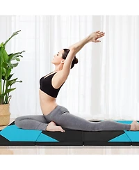 Akiudex 10FT Folding Gymnastics Mat with 2inch Foam and Pu Cover for Home and Studio