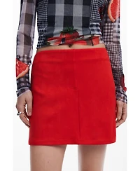 Desigual Women's Suede mini skirt