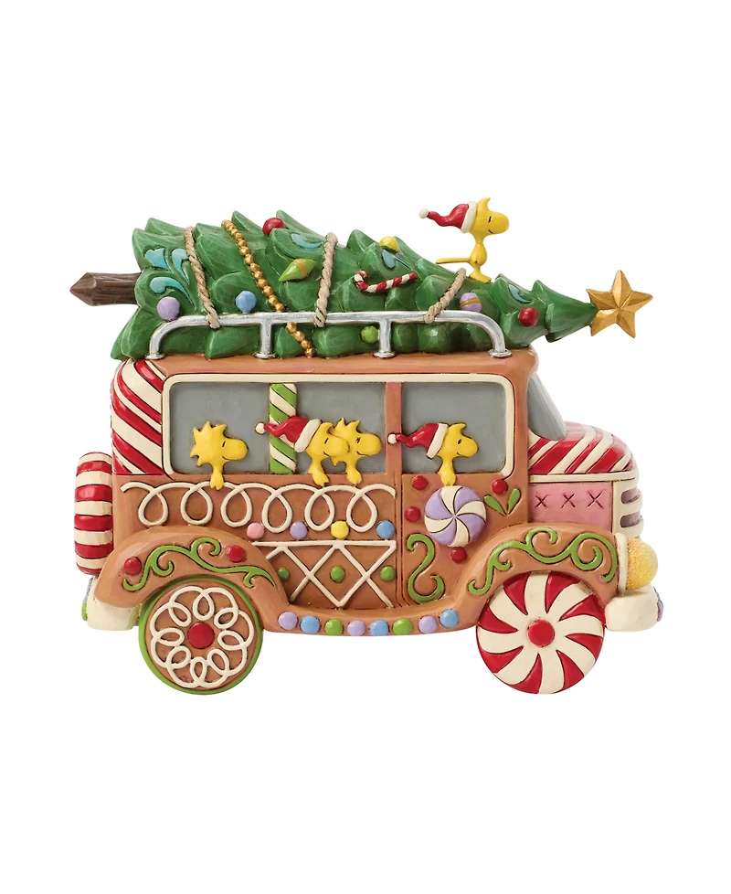 Jim Shore Peanuts Gingerbread Van Figurine