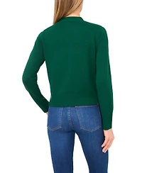 CeCe Women's Tie Neck Cardigan Sweater
