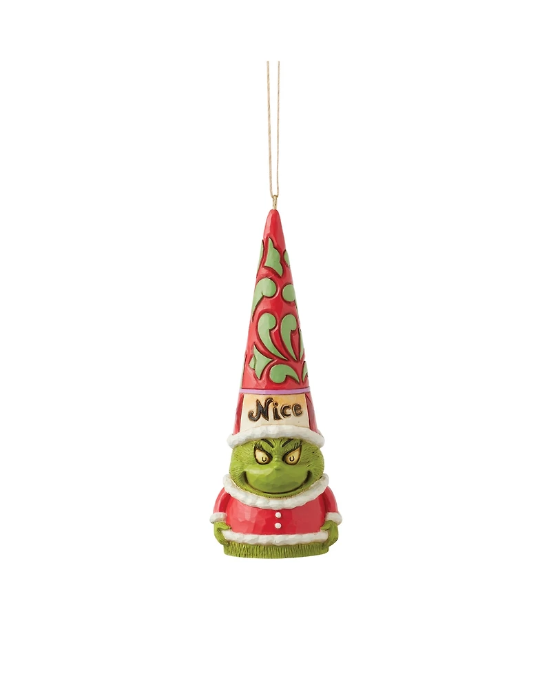 Jim Shore Grinch Naughty and Nice Gnome Ornament