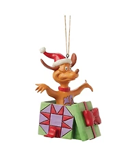 Jim Shore Grinch Max in Present Hanging Ornament